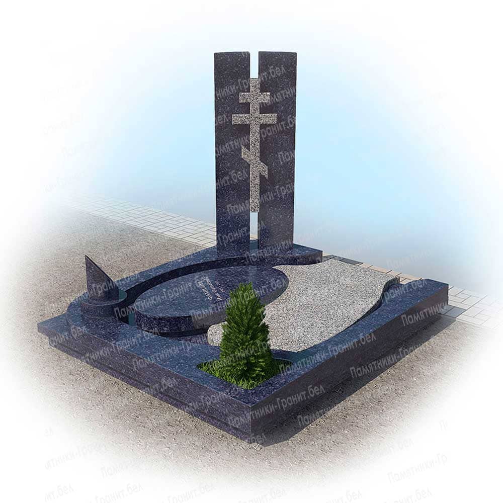 Памятник с крестом в Новополоцк на могилу фото