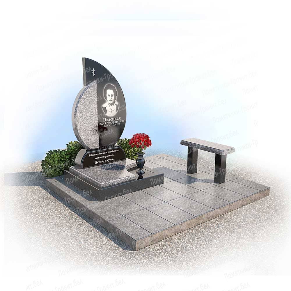 Памятник с крестом в Новополоцк на могилу фото